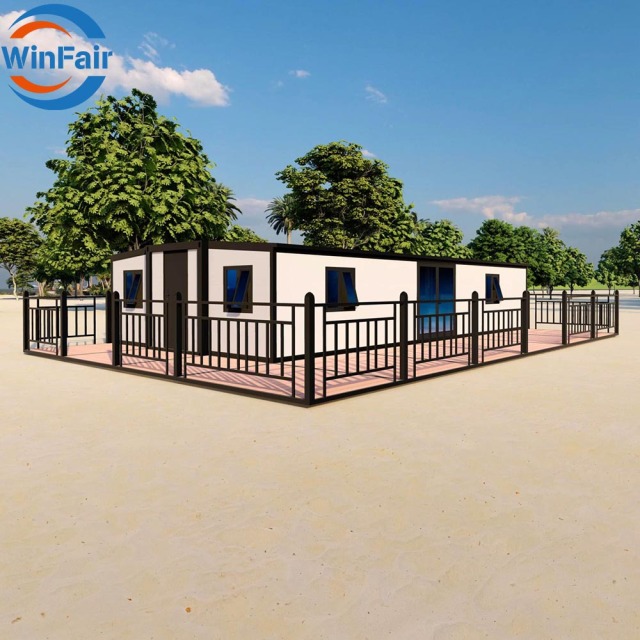 WinFair Luxury Mobile Prefabricated Folding House Container 40 Ft Casa Prefabbricata for Dormitory Office Camp/Resort Villa