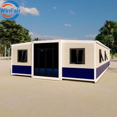 WinFair 40Ft Expandable Prefab Mobile House 6 Bedroom Prefabricated Homes House Luxury for Sale Malaysia Dormitory Office Camp