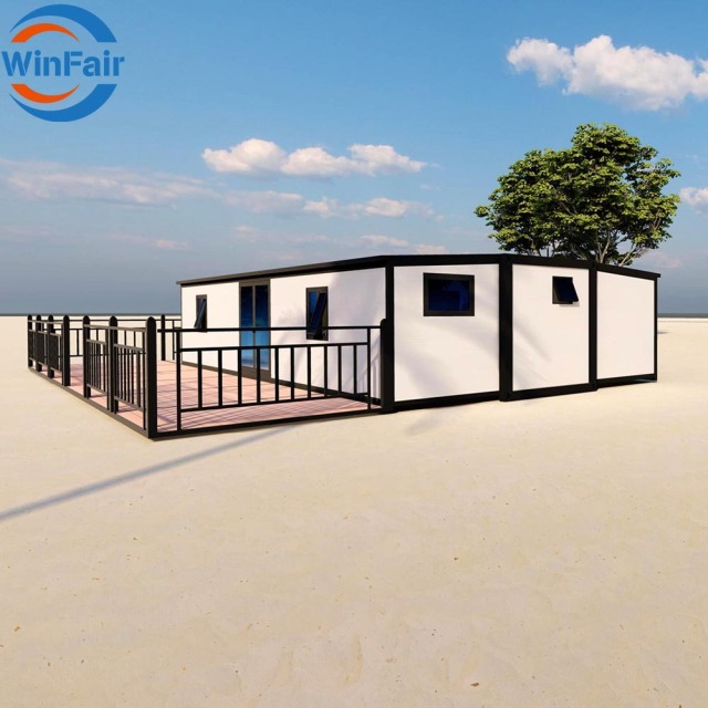 WinFair Luxury Mobile Prefabricated Folding House Container 40 Ft Casa Prefabbricata for Dormitory Office Camp/Resort Villa