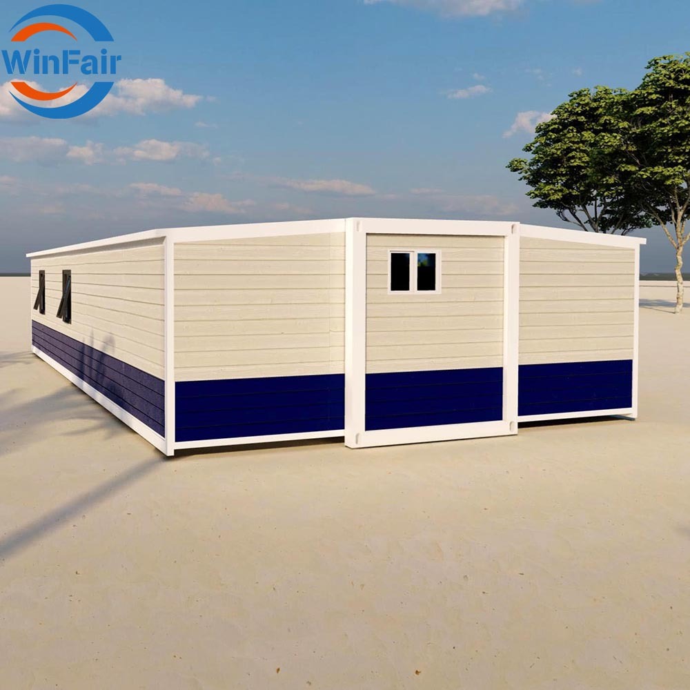 WinFair Pre Fab Extendable Folding Container Houses Villa Luxury Ghana Modular Mobile Home for Outdoor Camping Bedroom
