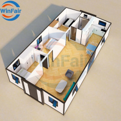 WinFair Ce Certified Competitive Price Prefab Sandwich Panel Expandable Folding Container House With Kitchen Low Cost for Living
