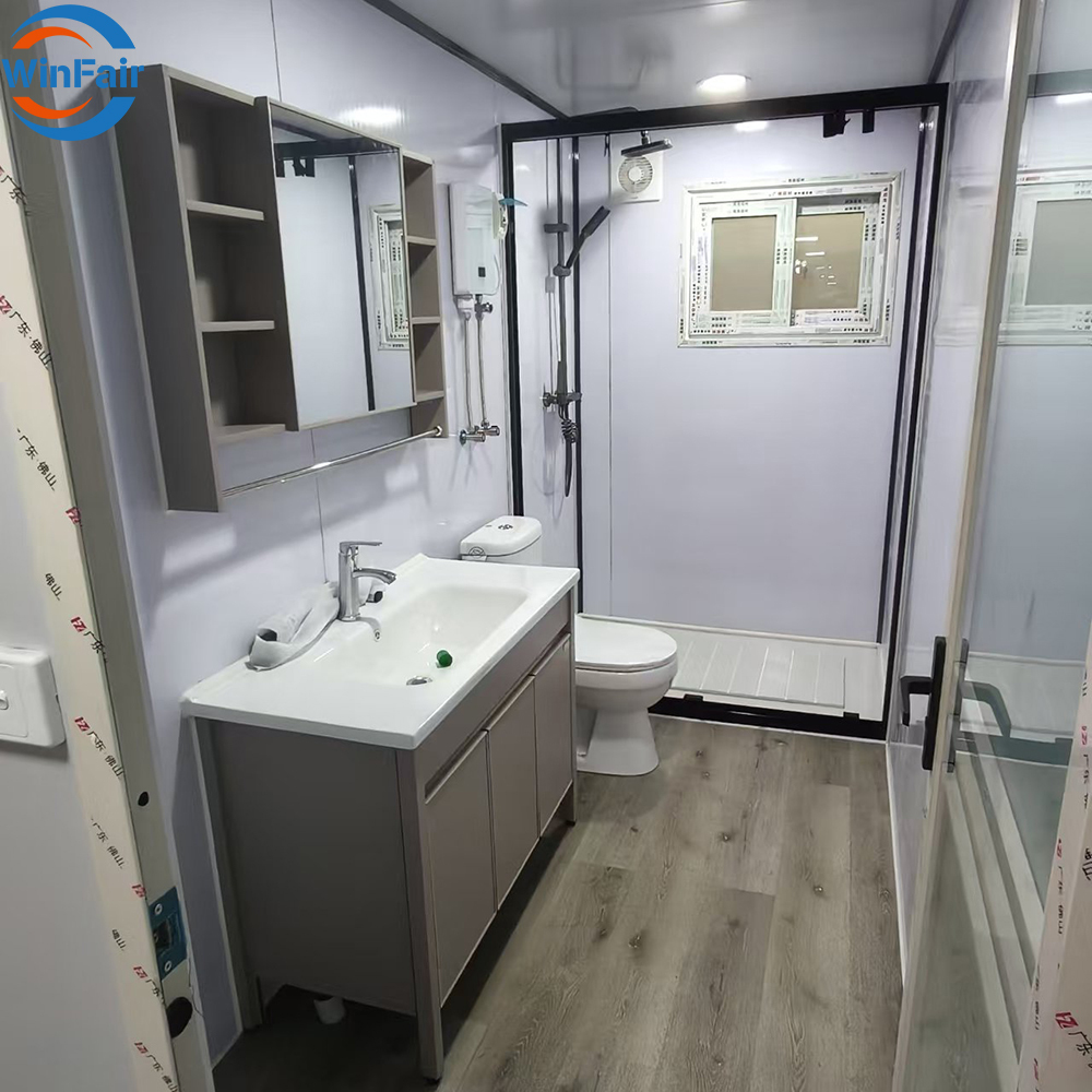 WinFair Cheapest Modular Prefab House Africa 3 Bedroom Container Home House Expandable 40Ft Luxury for Temporary Housing/Shelter