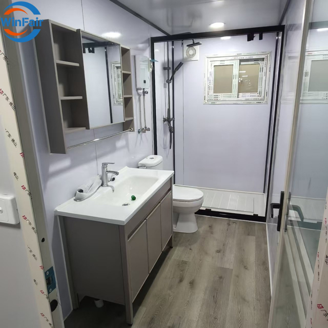 WinFair Paraguay Prefab Folding Prefabricated 3 Bedroom House Container Expandable House for Living Container / Casa Container
