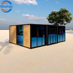 WinFair Low Price Foldable Prefab 20 Ft Tiny Container House With Bathroom Low Cost for Home Studio/Creative Space/Garden Office