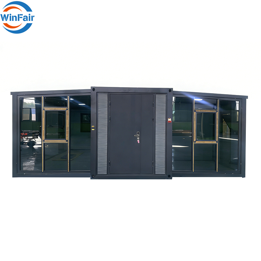 WinFair Ce Certified Chinese Luxury Prefabricated Living Expandable Container House With Glass Walls for Temporary Housing