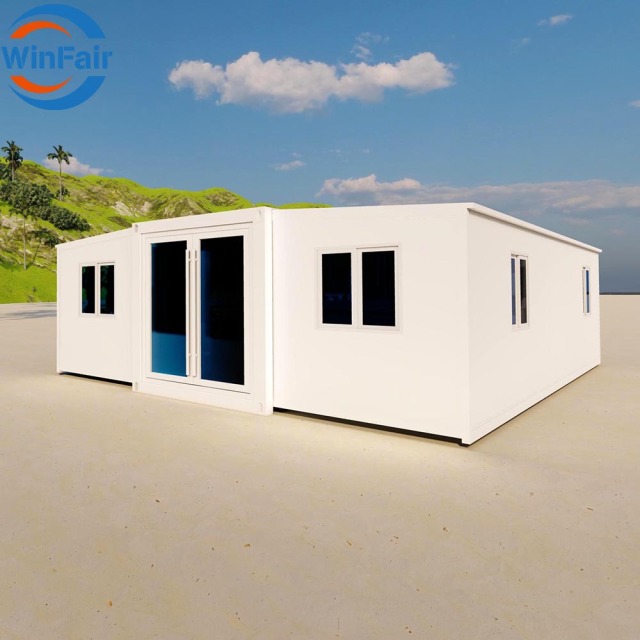 WinFair Tiny Houses Modular Office Prefabricated Two Bedroom 30 Ft Expandable Container House Poland for Field Research Camp