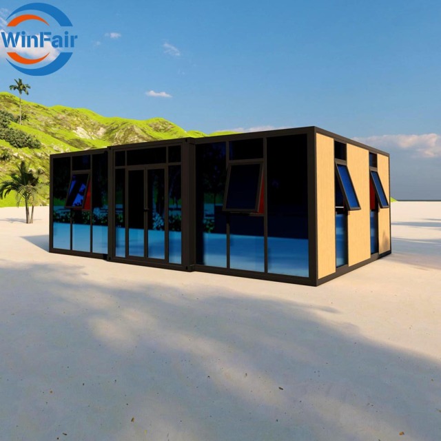 WinFair Low Price Foldable Prefab 20 Ft Tiny Container House With Bathroom Low Cost for Home Studio/Creative Space/Garden Office