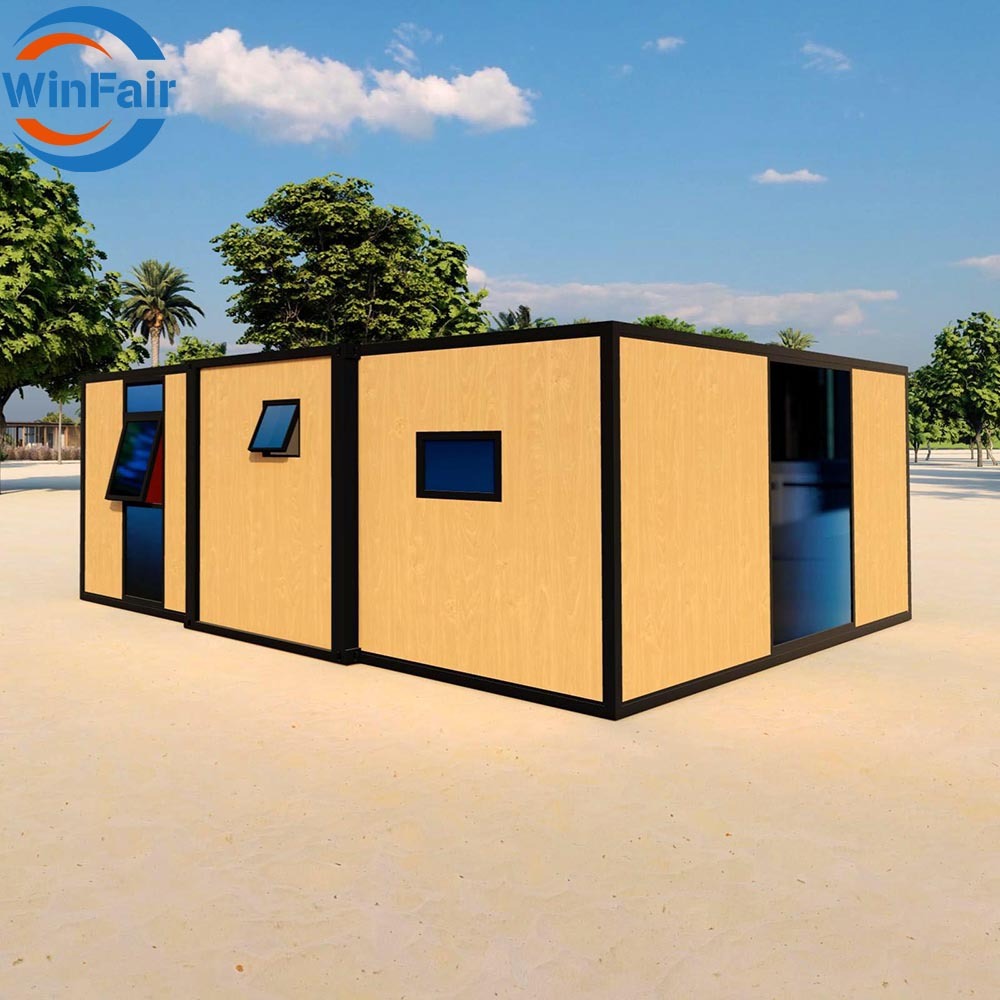 WinFair Low Price Foldable Prefab 20 Ft Tiny Container House With Bathroom Low Cost for Home Studio/Creative Space/Garden Office