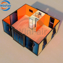 WinFair Low Price Foldable Prefab 20 Ft Tiny Container House With Bathroom Low Cost for Home Studio/Creative Space/Garden Office