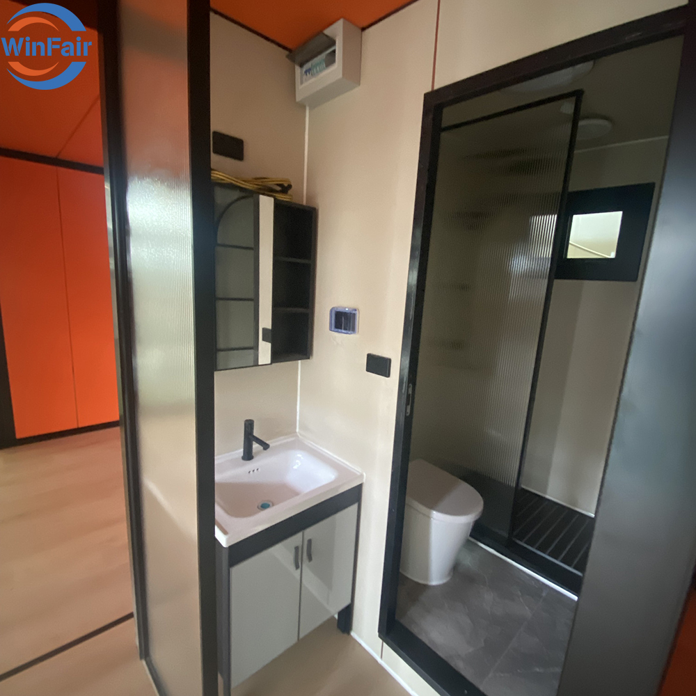 WinFair Low Price Foldable Prefab 20 Ft Tiny Container House With Bathroom Low Cost for Home Studio/Creative Space/Garden Office