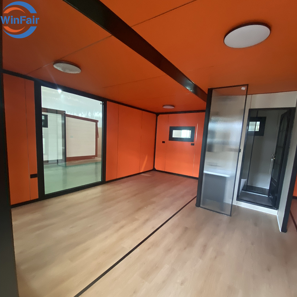 WinFair Low Price Foldable Prefab 20 Ft Tiny Container House With Bathroom Low Cost for Home Studio/Creative Space/Garden Office