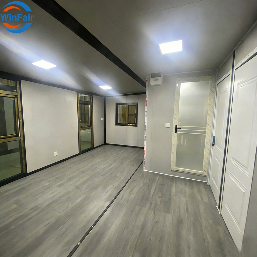 WinFair Ce Certified Prefabricated Folding Expandable Container Houses With Glass Wall Romania for Granny Flat/Guest House