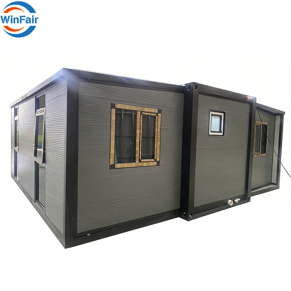 WinFair Ce Certified Prefabricated Folding Expandable Container Houses With Glass Wall Romania for Granny Flat/Guest House