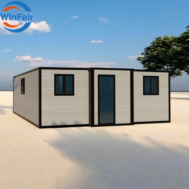 WinFair Portable Prefab Villa House Luxury Foldable Container Home Dominican Republic for Accessory Dwelling Unit / Granny Flat