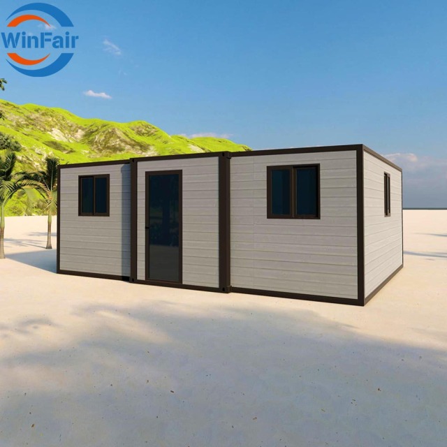 WinFair Portable Prefab Villa House Luxury Foldable Container Home Dominican Republic for Accessory Dwelling Unit / Granny Flat