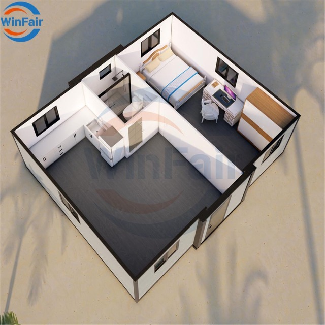 WinFair Low Cost Portable Expandable Prefab Living Container House Home Casas Contenedor for Home Studio / Creative Space
