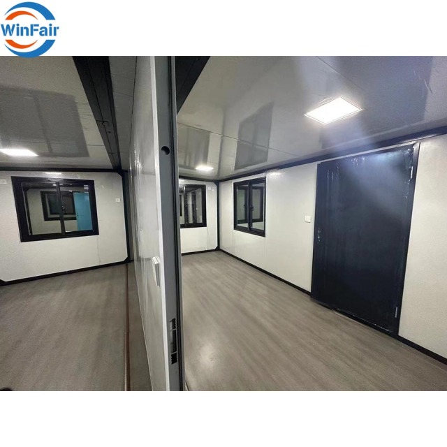 WinFair Mini 20Ft Container House Prefabricated Casas Prefabricadas Swiss Villa for Home Studio / Creative Space / Mobile Gym
