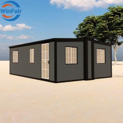 WinFair China Ready Made Prefab Mobile Homes Tiny Expandable Container House for Beachfront Bungalow / Beach House / Vip Lounge