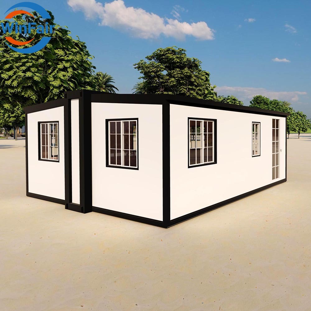 WinFair Prefab Tiny Mobile House Modern Container Luxury Removable Homes Villa for Construction Site Office/Vacation Rental