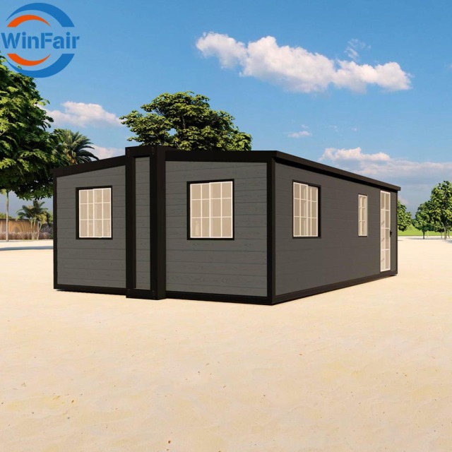 WinFair China Ready Made Prefab Mobile Homes Tiny Expandable Container House for Beachfront Bungalow / Beach House / Vip Lounge