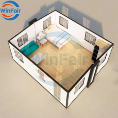 WinFair Prefab Tiny Mobile House Modern Container Luxury Removable Homes Villa for Construction Site Office/Vacation Rental