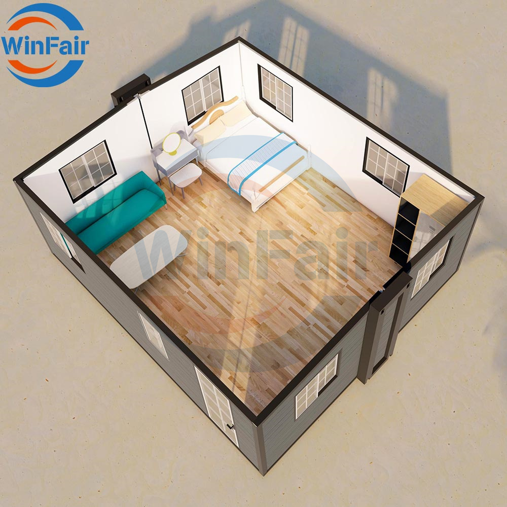 WinFair Good Price Folding Expandable Tiny Modular Container House Prefab Homes for Self-Built Villa/Residential Home