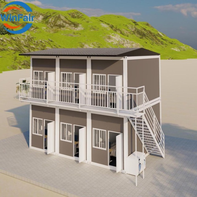 WinFair Price Flat Pack Container House Homes With Toilet for Dormitory Office Camp / Living Container / Casa Container