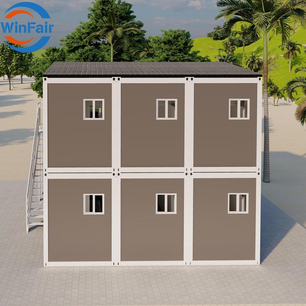 WinFair Australia Flat Pack Mobile Container House With Bathroom Prefabricated Granny Flat for Temporary Housing / Shelter