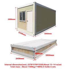 WinFair Price Flat Pack Container House Homes With Toilet for Dormitory Office Camp / Living Container / Casa Container