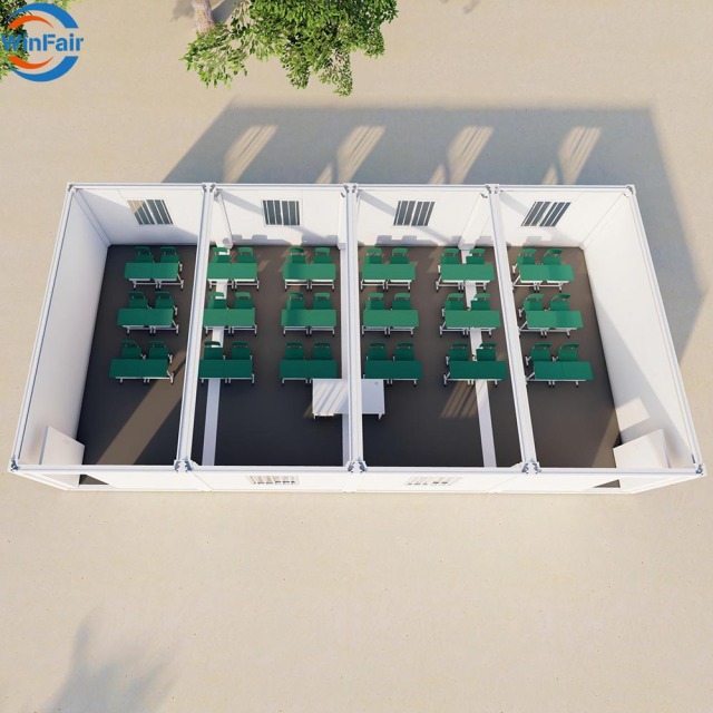 WinFair Modern Folding Prefabricated Houses Removable Homes for Exploration Camp/Worker Camp/Labor Camp/First Aid Station