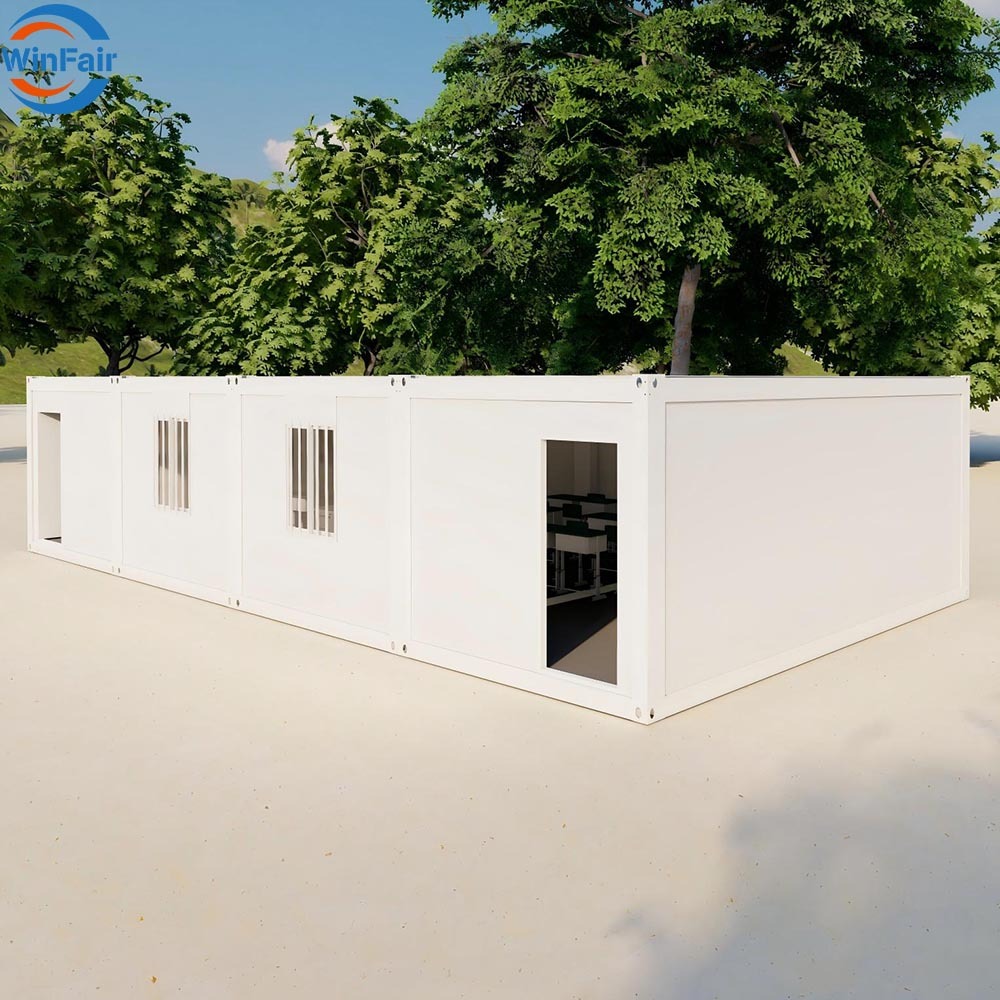 WinFair Low Cost Portable 20Ft Prefab Folding Container House for Classroom / Portable School/Portable Classroom/Mobile Library