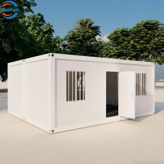 WinFair Luxury 20Ft Modern Folding Prefabricated Modular Flat Pack Container House for Construction Site Office