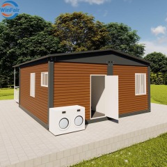 WinFair Good Price Detachable Modular Triangle Roof 2 Bedroom Prefab Container House for Rural Villa/Farmhouse/Mining Camp