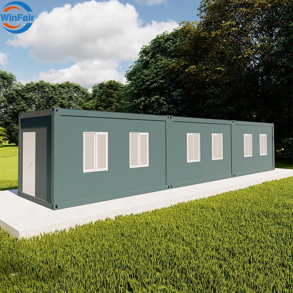 WinFair Ce Certified Cost Prefab Flat Pack Villa Stackable Office Container House Modular Homes Canada for Dormitory Office Camp