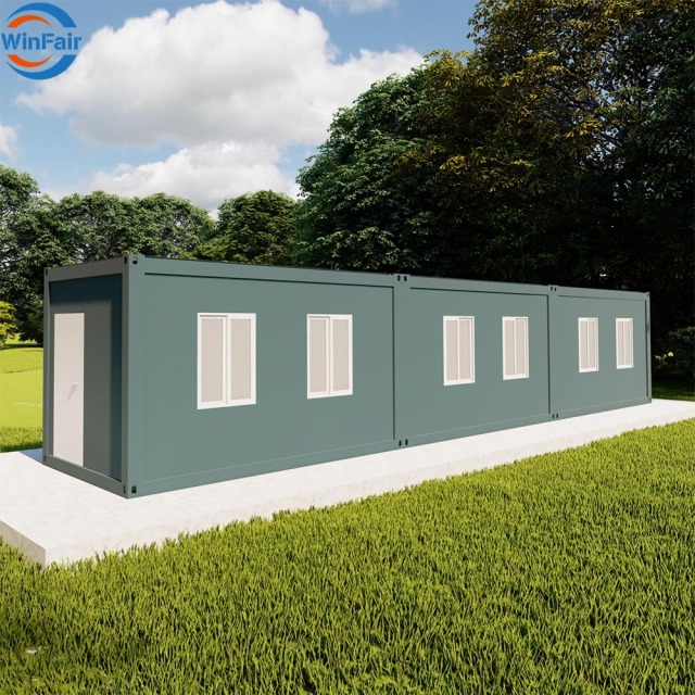 WinFair Ce Certified Cost Prefab Flat Pack Villa Stackable Office Container House Modular Homes Canada for Dormitory Office Camp