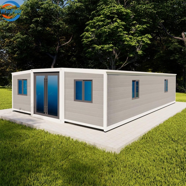 WinFair Luxury Low Cost Foldable Modular Prefab Expandable Container 40Ft House for Rural Villa/Farmhouse/Seaside Bungalow