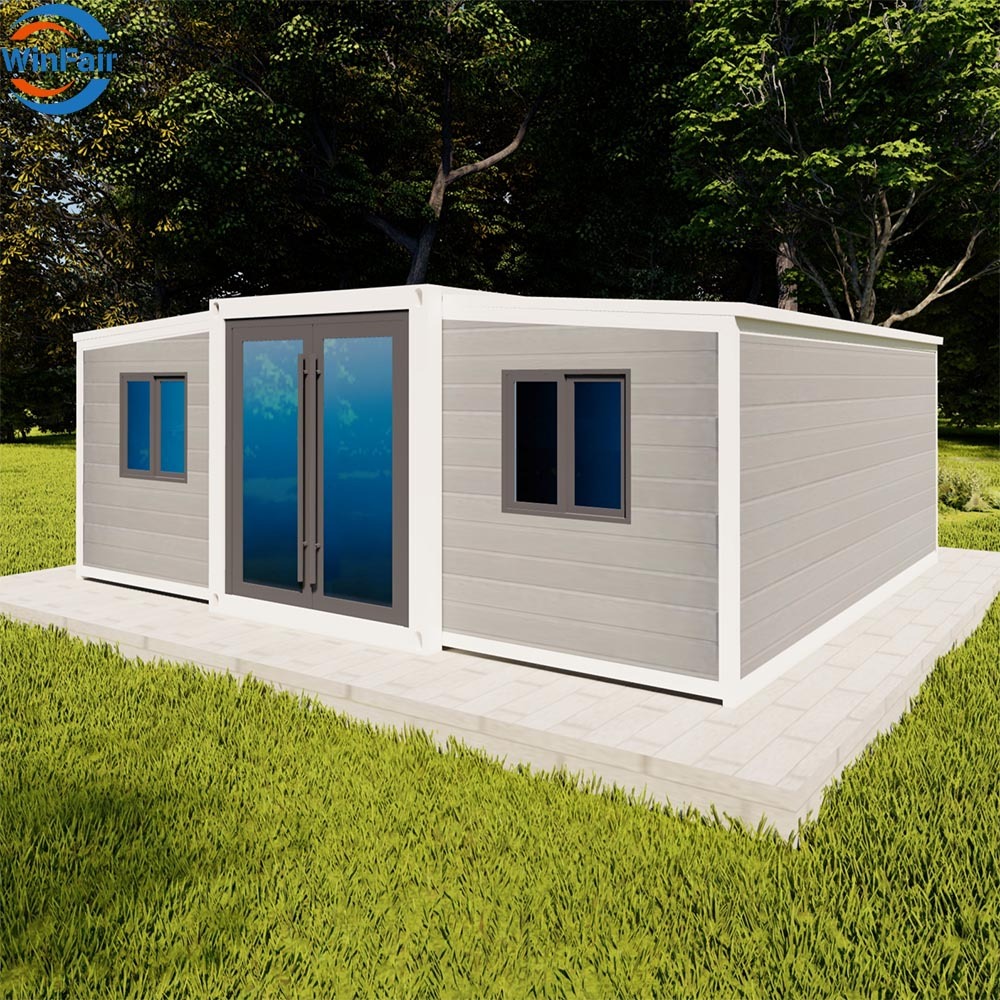 WinFair Luxury Prefabricated Folding Expandable Container Beach House With Wiring And Plumbing Villa For Residential Home