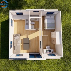 WinFair Prefab Expandable House Nicaragua Prefabricated Homes With Wc Modern Luxury for Retirement Home / Senior Living