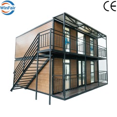 WinFair 2 Floor 20Ft Foldable Prefab Container House Modular Prefabricated Homes Modern for Staff Quarters / Bunkhouse