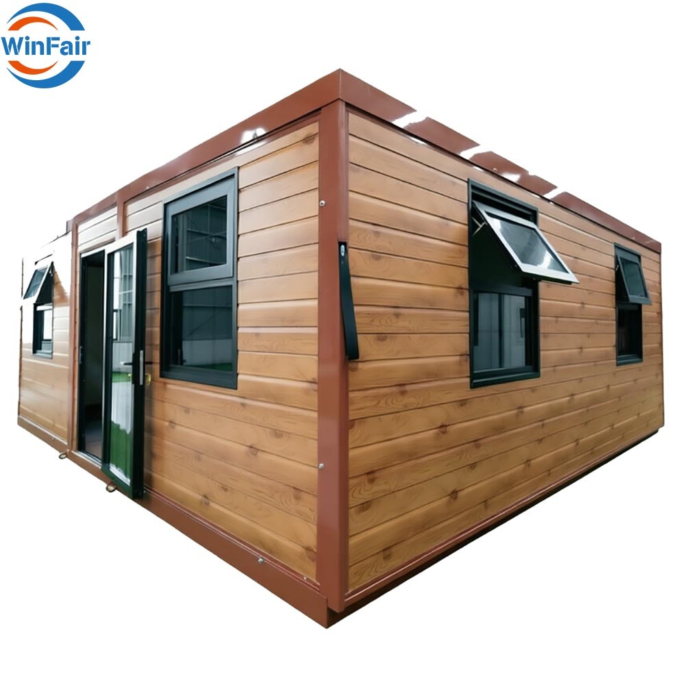 WinFair Luxury Prefabricated Folding Tiny House Modular Container Module Home With Kitchen and Bathroom for Homestay / Hotel