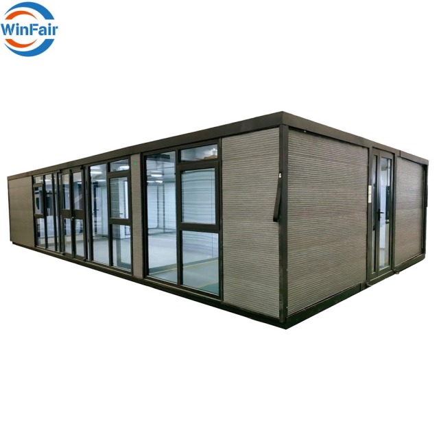 WinFair 40Ft Expandable Folding Mobile Prefab Container Home House for Garden Office / Backyard Studio / Creative Space