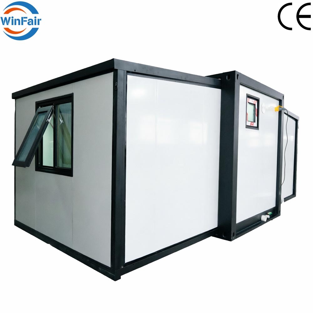 WinFair Low-Cost 10 Feet Prefab Glass Wall Expandable Container House 1 Bedroom House Prefabricated Home For Rural Farmhouse