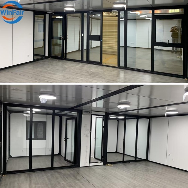 WinFair Portable Prefabricated Module Living Container Homes 40Ft Luxury Houses for Mobile Clinic / Health Center /Ticket Office
