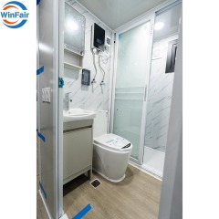 WinFair Prefab One Bedroom Expandable Container Glass House 10 Ft for Vacation Rental / Backyard Studio / Senior Living