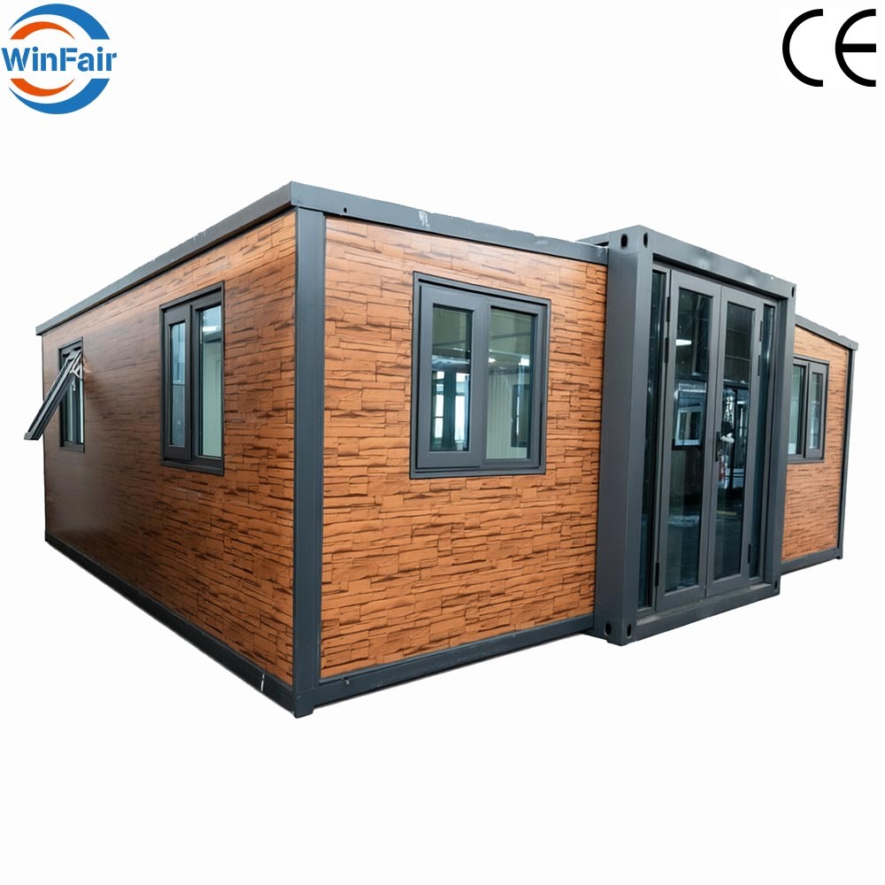WinFair Low-Cost Lebanon 20Ft Expandable Modular Homes Prefab House Container for Backyard Studio / Construction Site Office