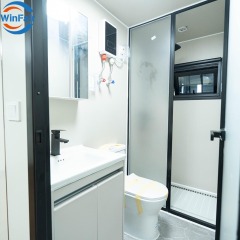 WinFair Luxury Prefabricated Folding Tiny House Modular Container Module Home With Kitchen and Bathroom for Homestay / Hotel