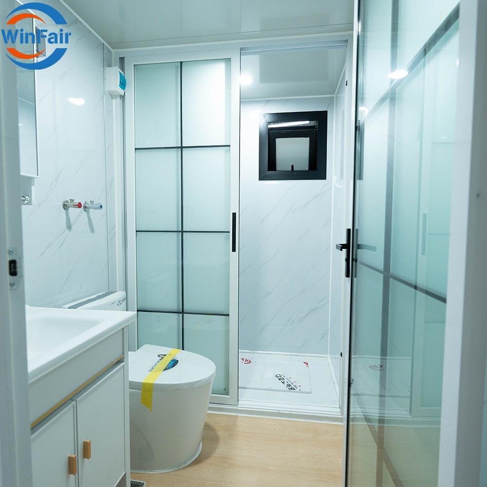 WinFair Venezuela Low-Cost Prefabricated Modular 20 Ft Container Homes Houses Villas With Customized Color for Backyard Studio