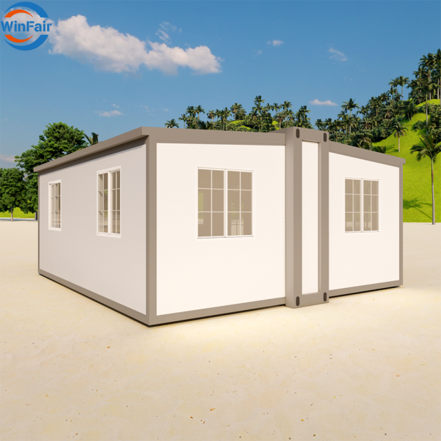 WinFair Bangladesh Low Cost Prefab Expandable Folding Tiny House Prefabricated Homes Luxury for Sales Center / Showroom