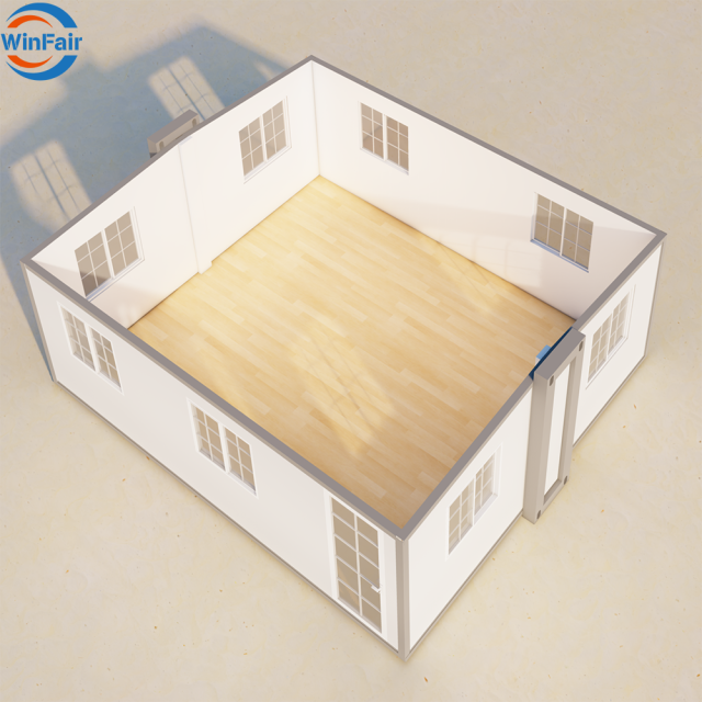 WinFair Bangladesh Low Cost Prefab Expandable Folding Tiny House Prefabricated Homes Luxury for Sales Center / Showroom
