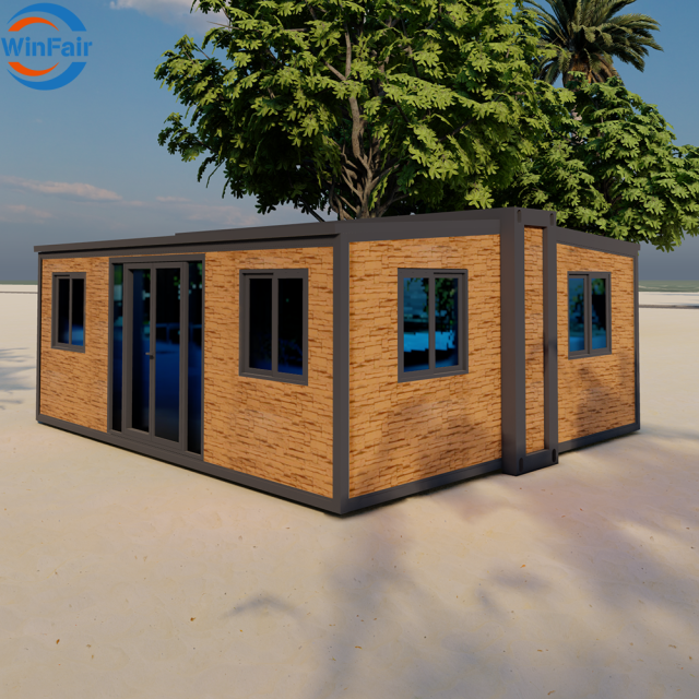 WinFair Expandable Folding Modular Tiny House Prefabricated Mobile Home Houses for Garden Office / Backyard Studio